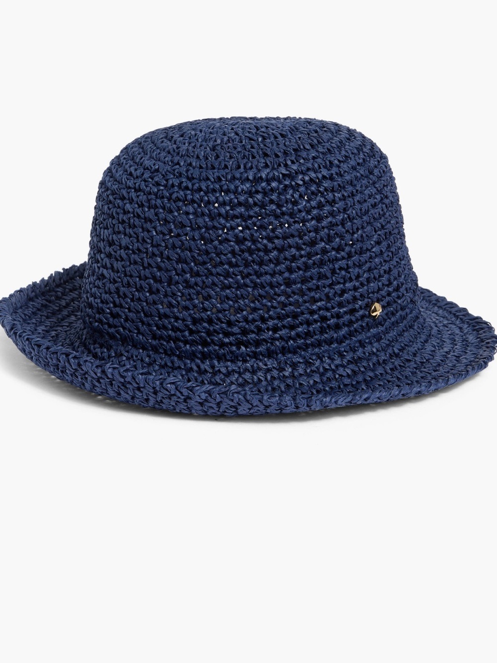 kate spade navy woven bucket hat